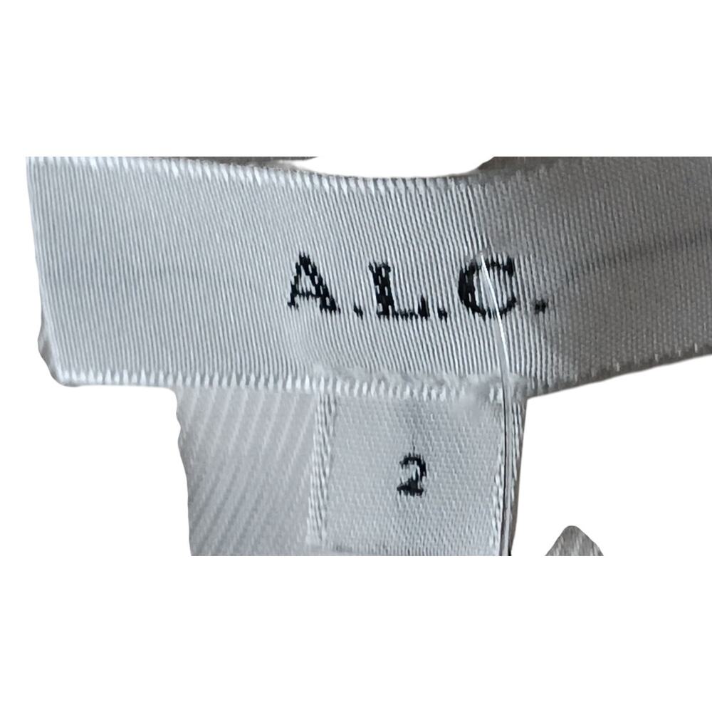New with Tags A.L.C. Maxwell Linen Blend Vest Ivory Size 2 Button Front Top - Picture 11 of 13